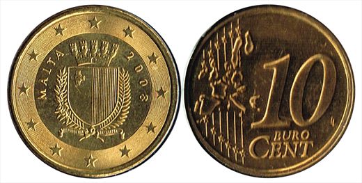Malta - Euro Cent 10 - 2008