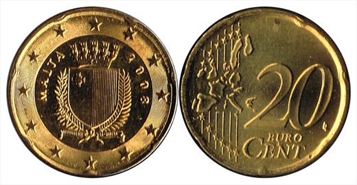 Malta - Euro Cent 20 - 2008