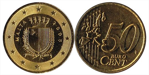 Malta - Euro Cent 50 - 2008
