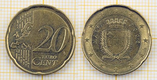 Malta - Euro Cent 20 - 2008