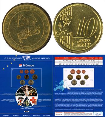 Monaco - Euro Cent 10 - 2001
