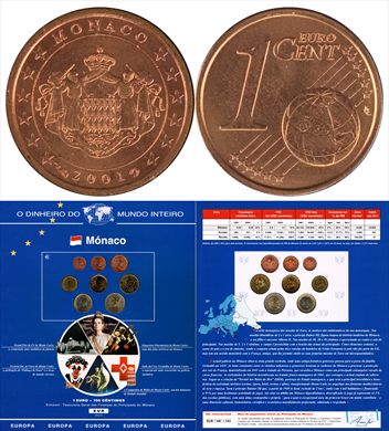 Monaco - Euro Cent 1 - 2001