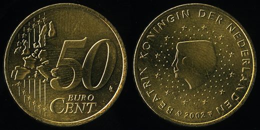 Paises Baixos - Euro Cent 50 - 2002