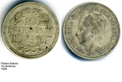 Paises Baixos - Centimo 10 - 1928 - G6 A3 H04 L5C6