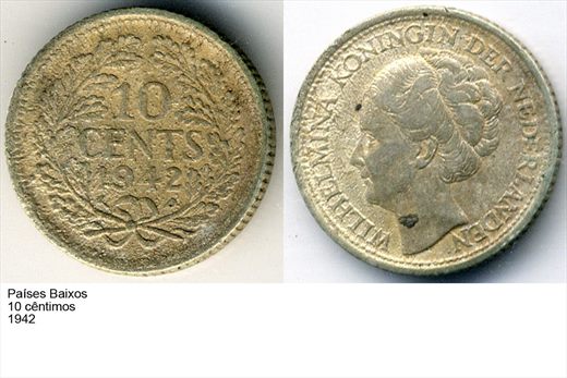 Paises Baixos - Centimo 10 - 1942 - G6 A3 H04 L6C1