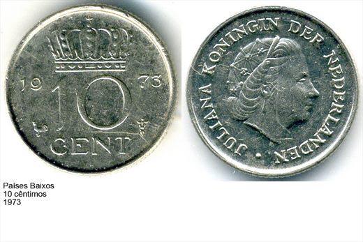 Paises Baixos - Centimo 10 - 1973 - G6 A3 H04 L5C3