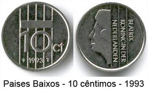 Paises Baixos - Centimo 10 - 1993