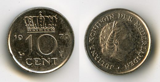 Paises Baixos - Centimo 10 - 1979