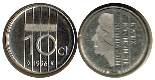 Paises Baixos - Cent 10 - 1996