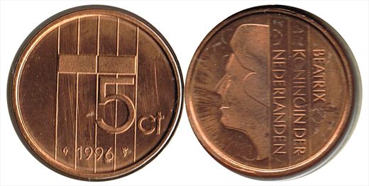 Paises Baixos - Cent 5 - 1996