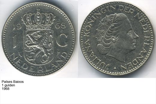 Paises Baixos - Gulden 1 - 1968 - G5 A3 H01 L5C2