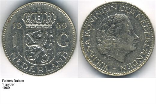 Paises Baixos - Gulden 1 - 1969 - G5 A3 H01 L5C3