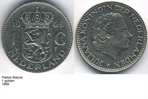 Paises Baixos - Gulden 1 - 1969 - G5 A3 H01 L5C4