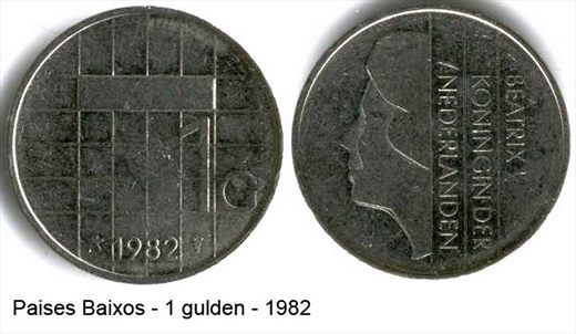 Paises Baixos - Gulden 1 - 1982