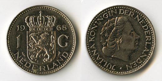 Paises Baixos - Gulden 1 - 1968