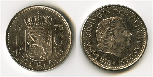 Paises Baixos - Gulden 1 - 1975