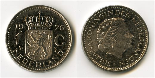 Paises Baixos - Gulden 1 - 1976