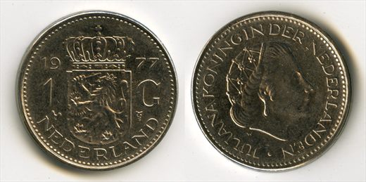 Paises Baixos - Gulden 1 - 1977