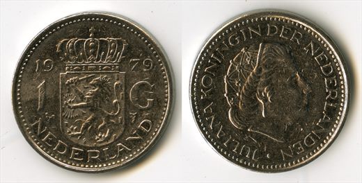 Paises Baixos - Gulden 1 - 1979