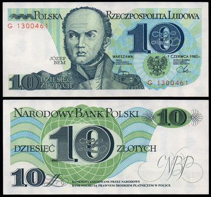 Polonia - Zlotych 10 - 1982