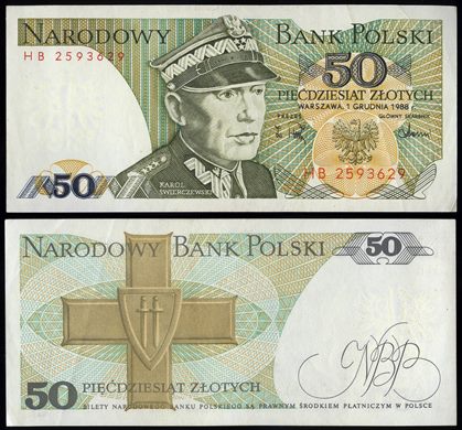 Polonia - Zlotych 50 - 1988