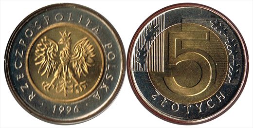 Polonia - Zloty 5 - 1996