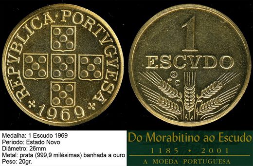 5.Estado Novo Escudo 1 - 1969