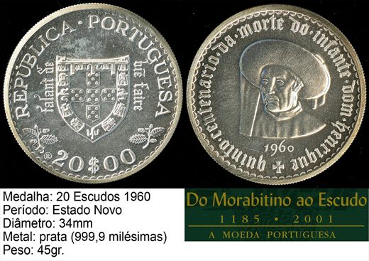 5.Estado Novo Escudo 20 - 1960