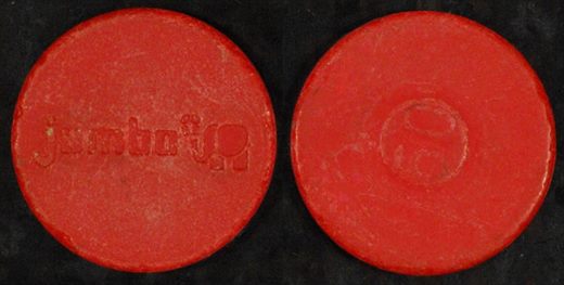 Portugal - ficha carrinho Jumbo vermelha - Euro Cent 50