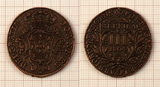 Moeda 38 - III Reis 1804