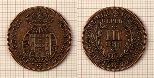 Moeda 40 - III Reis 1818