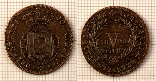 Moeda 44 - V Reis 1820