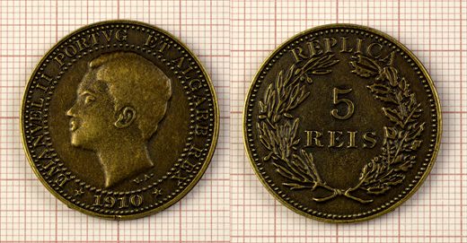 Moeda 58 - 5 Reis 1910