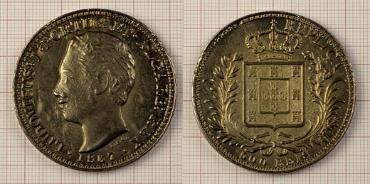 Moeda 59 - 500 Reis 1867