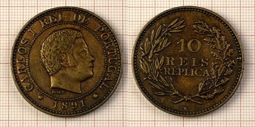 Moeda 67 - 10 Reis 1891