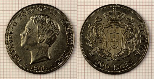 Moeda 71 - 500 Reis 1908