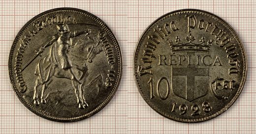 Moeda 78 - 10 Escudos 1928 Batalha de Ourique
