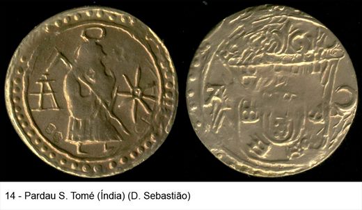 Medalha 14 - Pardau S. Tome (India) (D. Sebastiao)