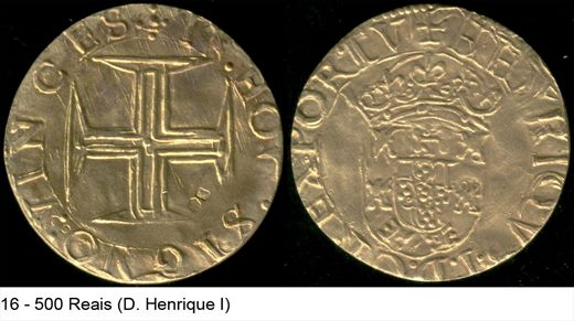 Medalha 16 - 500 Reais (D. Henrique I)