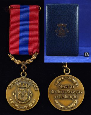 Portugal - Camera de Faro medalha de reconhecimento