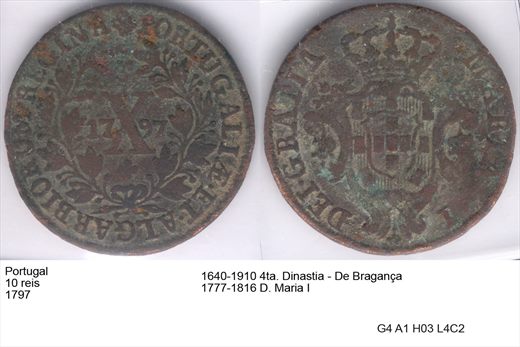 Portugal - Rei 10 - 1797 - G4 A1 H03 L4C2