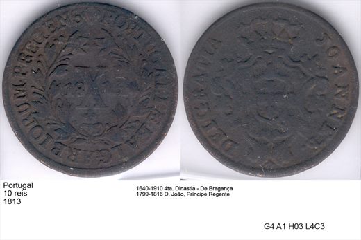 Portugal - Rei 10 - 1813 - G4 A1 H03 L4C3