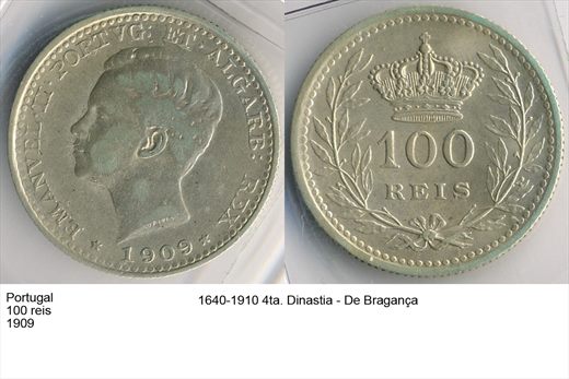 Portugal - Rei 100 - 1909 - G6 A2 H01 L6C5