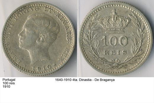Portugal - Rei 100 - 1910 - G6 A2 H01 L6C6