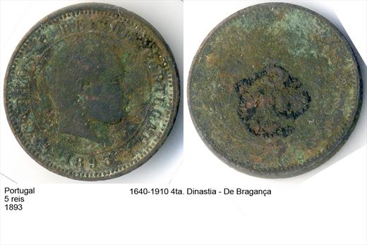Portugal - Rei 5 - 1893 - G6 A2 H01 L7C1