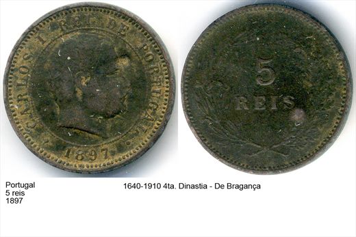 Portugal - Rei 5 - 1897 - G6 A2 H01 L7C2