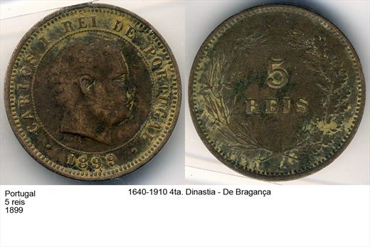 Portugal - Rei 5 - 1899 - G6 A2 H01 L7C4