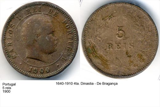 Portugal - Rei 5 - 1900 - G6 A2 H01 L7C5