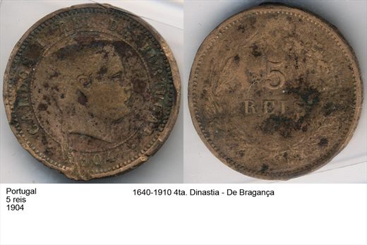Portugal - Rei 5 - 1904 - G6 A2 H01 L6C1