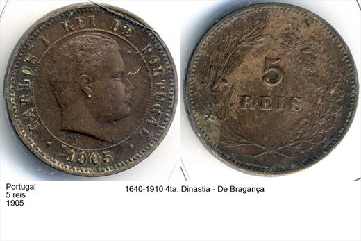 Portugal - Rei 5 - 1905 - G6 A2 H01 L7C6